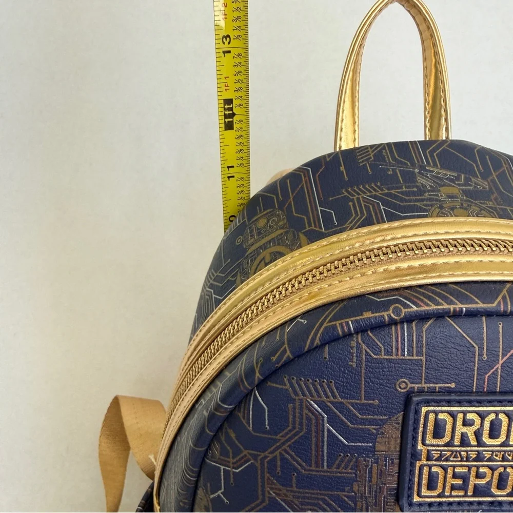Disney Parks Star Wars Galaxy's Edge Droid Depot Loungefly Mini Backpack